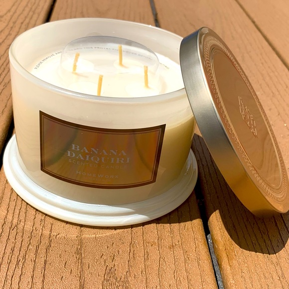 🆕HARRY SLATKIN HOMEWORX “BANANA DAIQUIRI” 18oz 4-WICK CANDLE —NWT!!! - Picture 5 of 5